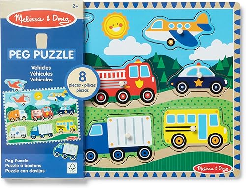 Miniatura 6 de Rompecabezas de madera con imágenes vehículos de Melissa  Doug Multicolor