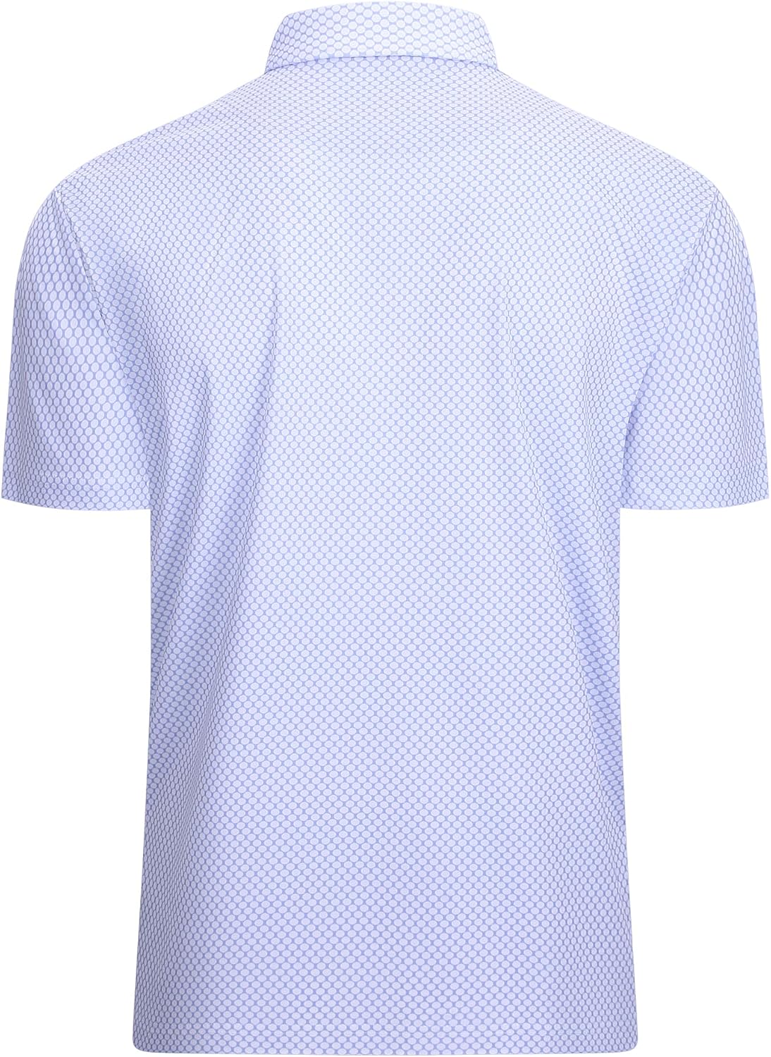 Alex Vando Mens Golf Shirt Moisture Wicking Classic Print Golf Shirts for Men