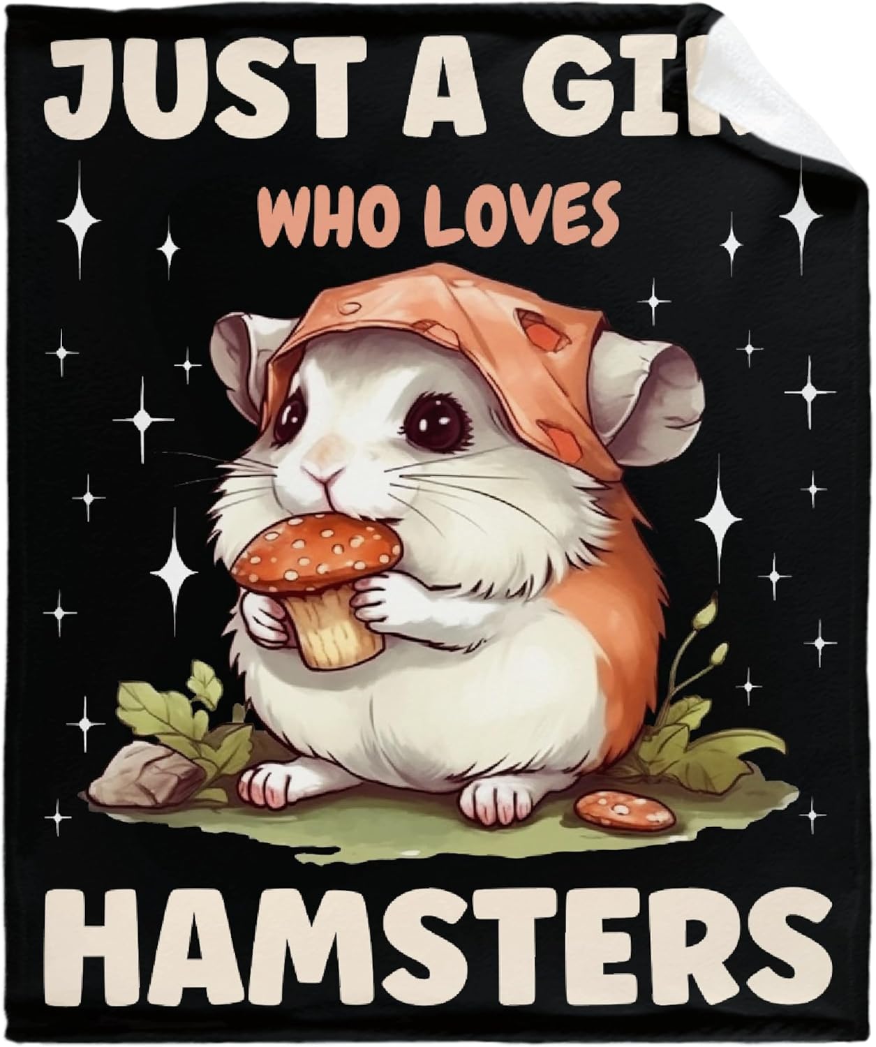 Hamster Blanket, Gifts for Girl and Hamster Lover, Just A