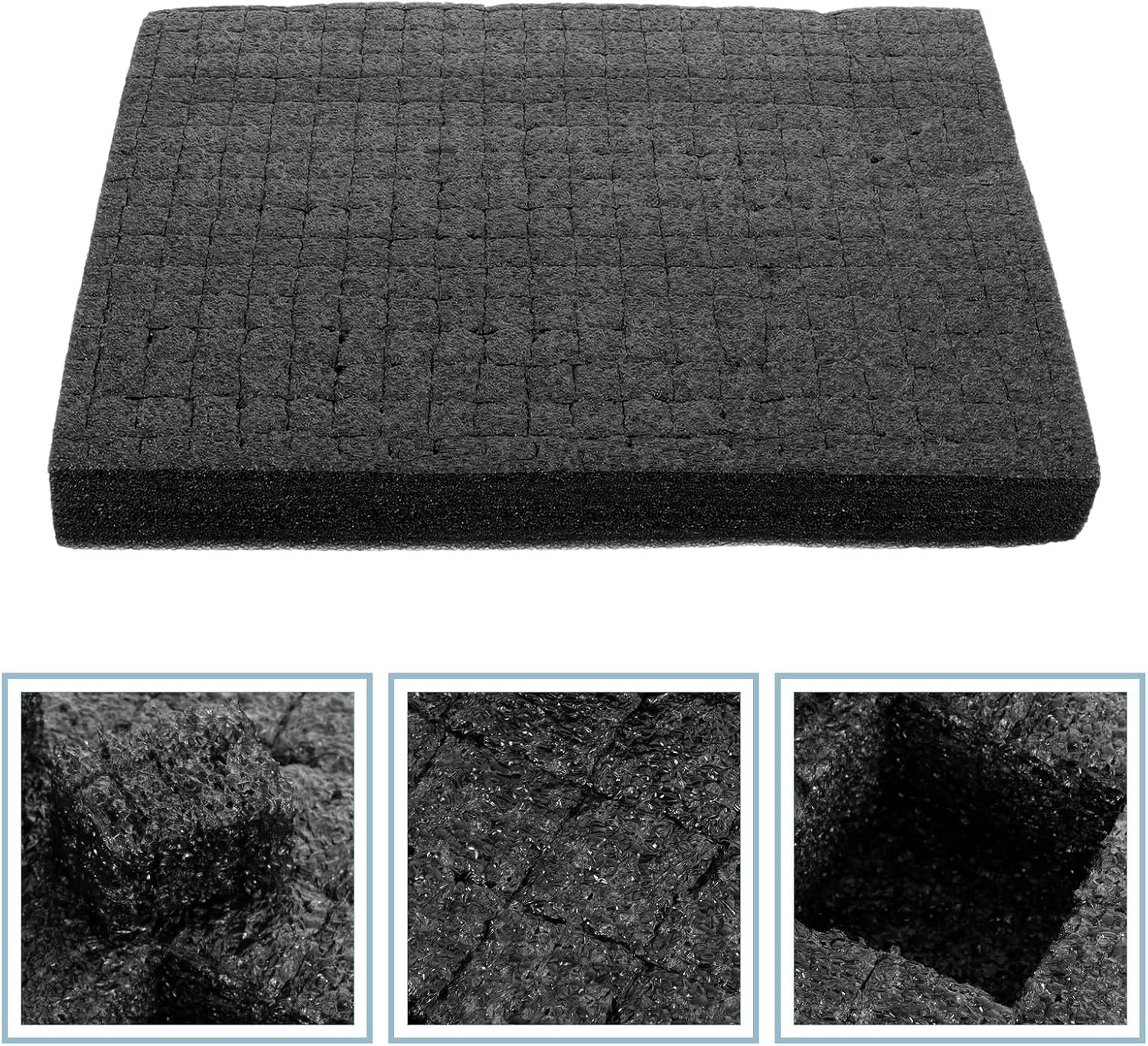 Alipis Packing Foam Insert Sheet 330x250x30mm Black Cuttable Foam Block for Packaging and Storage Cases