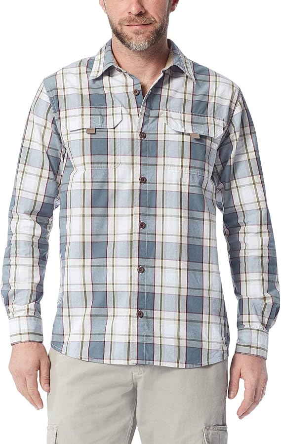 Wrangler Authentics Men's Long Sleeve Canvas Shirt at Amazon Men’s