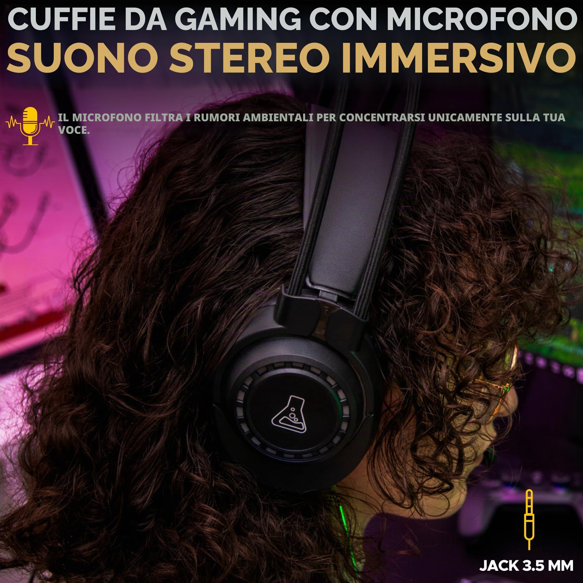 The G-Lab - Combo Natrium - Set tastiera mouse gamer 4 in 1 - Tastiera gamer AZERTY USB, RGB, 19 tasti Antighosting, Mouse gamer 6400 Dpi, Cuffie da gioco & Tappetino per mouse - PC/PS4/PS5-XBOX