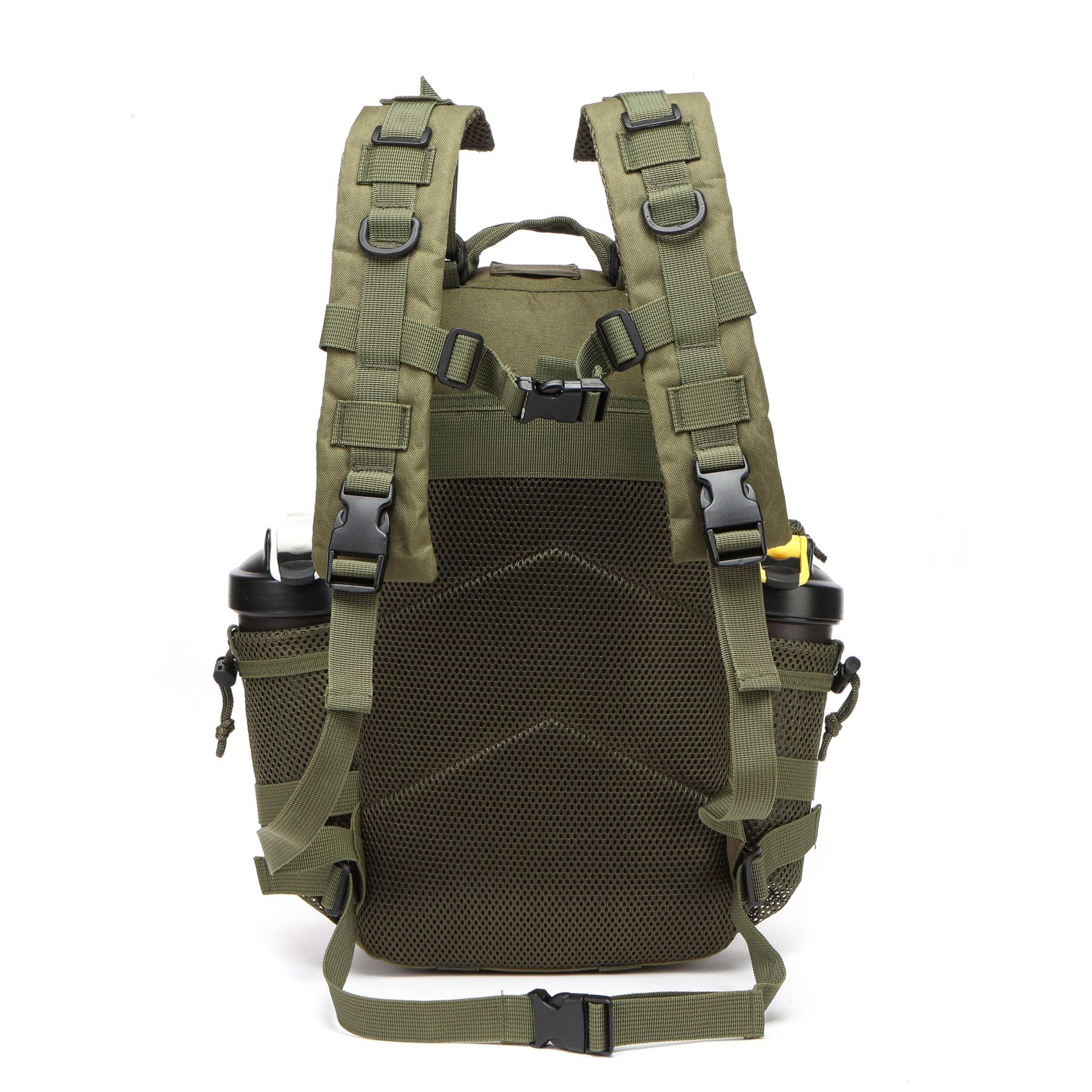 Mochila De 20L Impermeable Con 2 Portabotellas Para Ciclismo Gimnasio Viajes Al Aire Libre Senderismo Pesca Y Compartimento Para Portátil De 13 Pulgadas. (Verde)