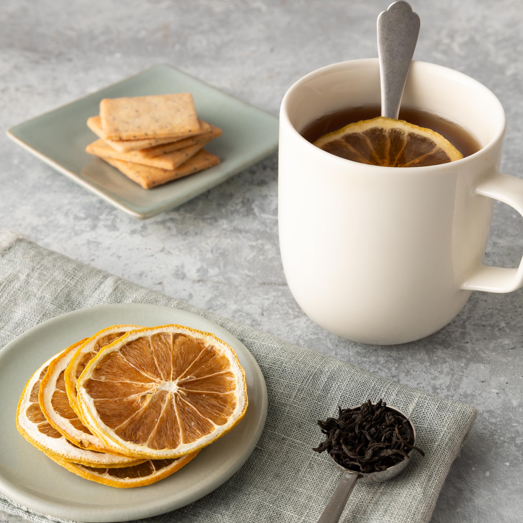 Biocal® - Rondelles de Bergamote Bio Déshydratée Sans Sucres Ajoutés pour Infusions, Earl Grey, Cocktails, Eaux Aromatisées et Décoration Alimentaire - 130g