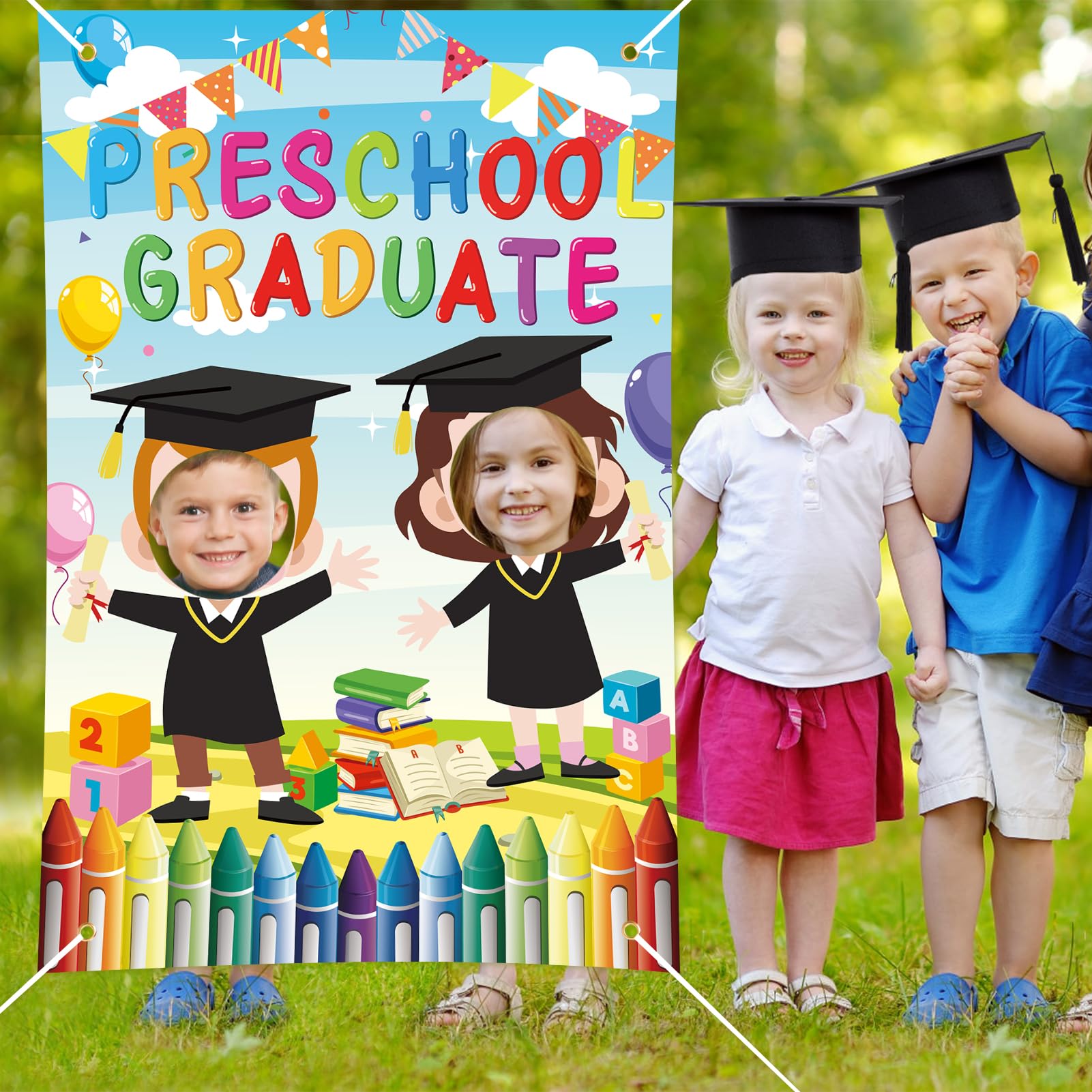 HOWAF Preschool Graduation Photo Banner - Image 4