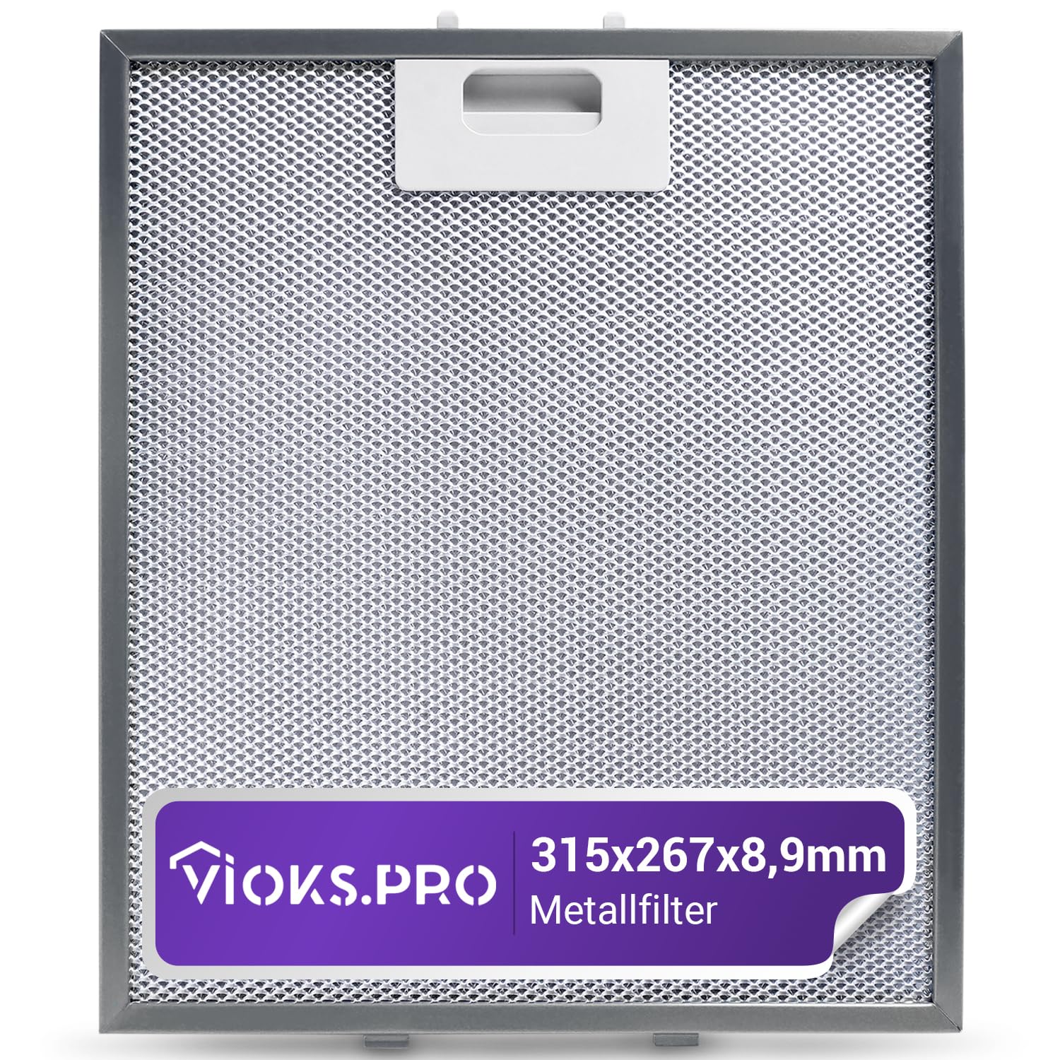 Vioks.pro Cooker Hood Filter 315 X 267 Mm Replacement For Metal Grease Filter Whirlpool 480122102168 - Filter For Cooker Hood Elica, Whirlpool Etc.