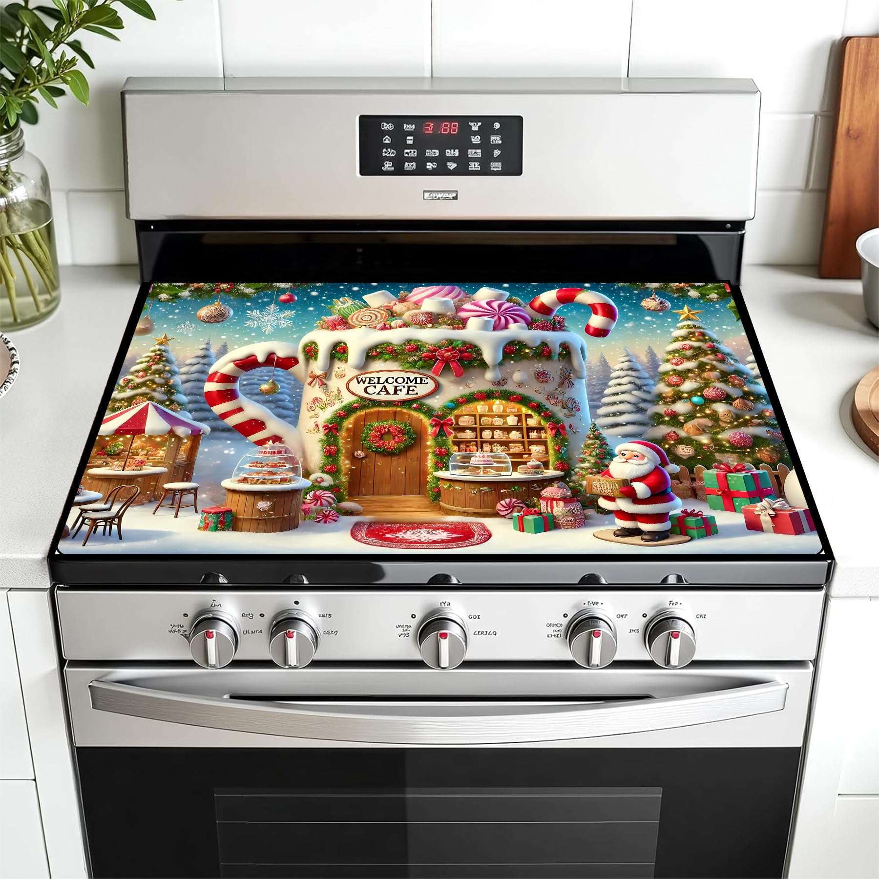 Stove Top Cover for Glass Electric Stove, Absorbent Diatomite Non-Slip Mat