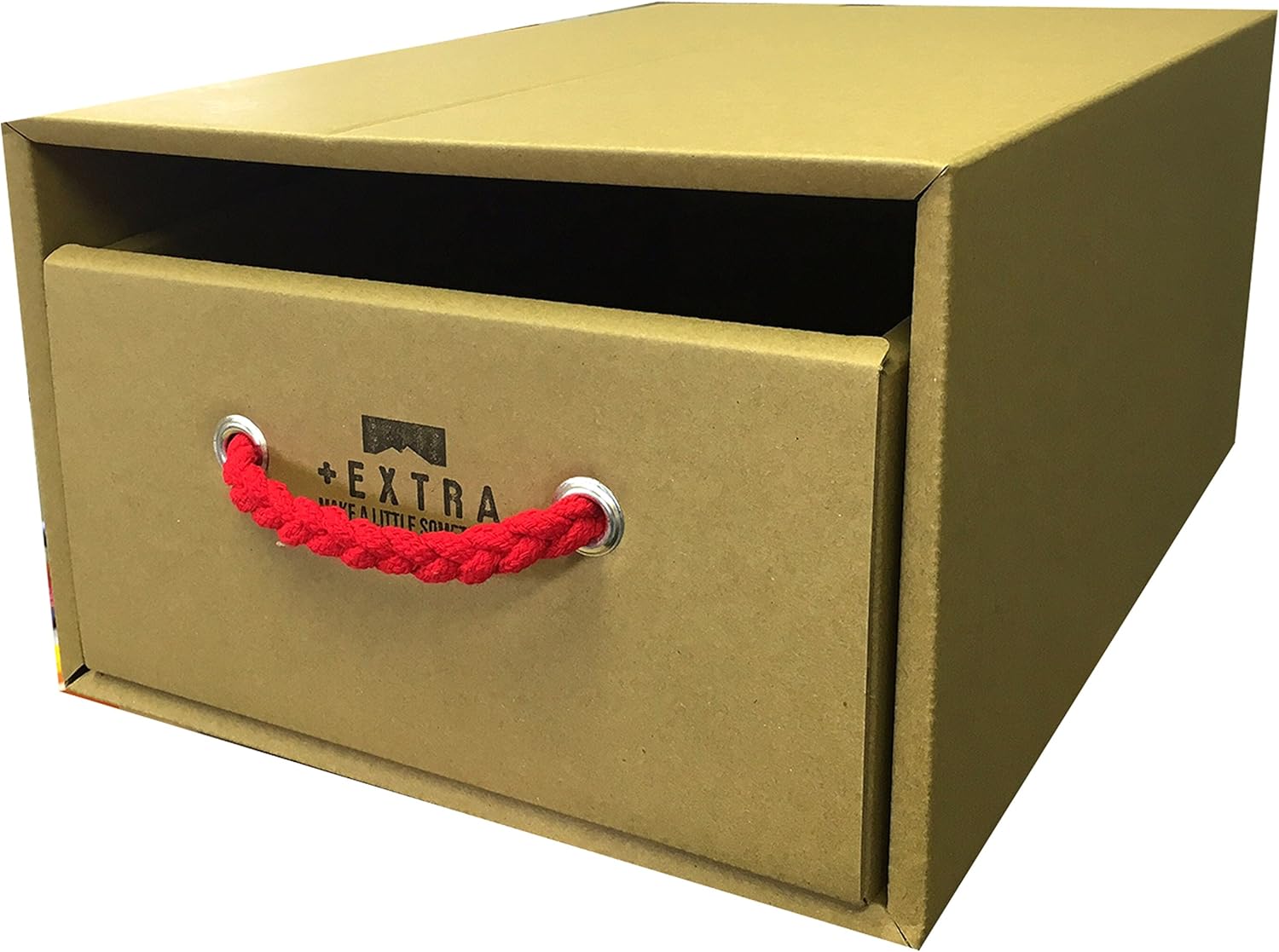 SHB-B-R Portable Shoe Box with Drawers, Red