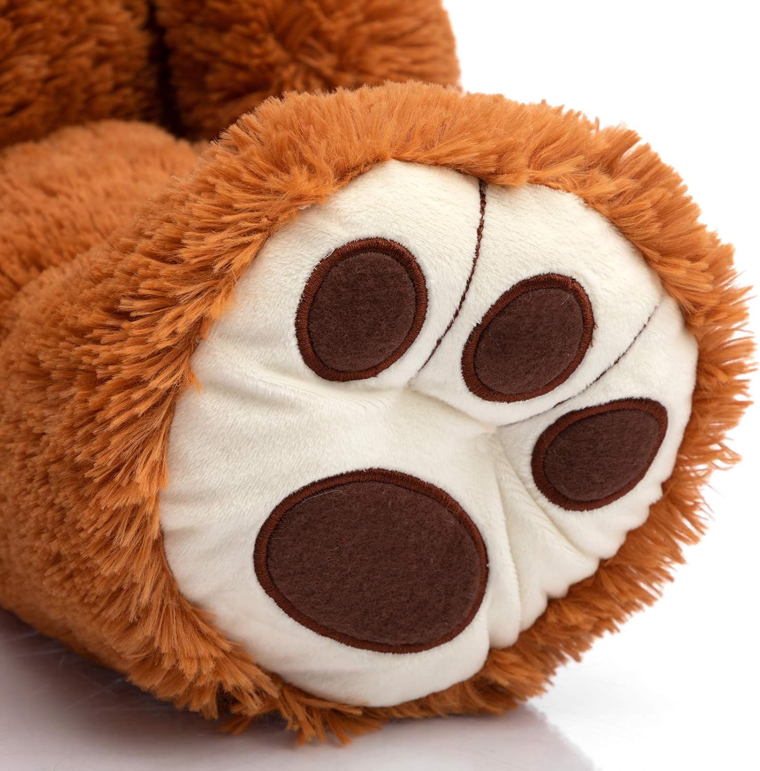 HollyHOME Teddy Bear Stuffed Animal Plush Giant Teddy Bears with Footprints Big Bear 36 inch Brown