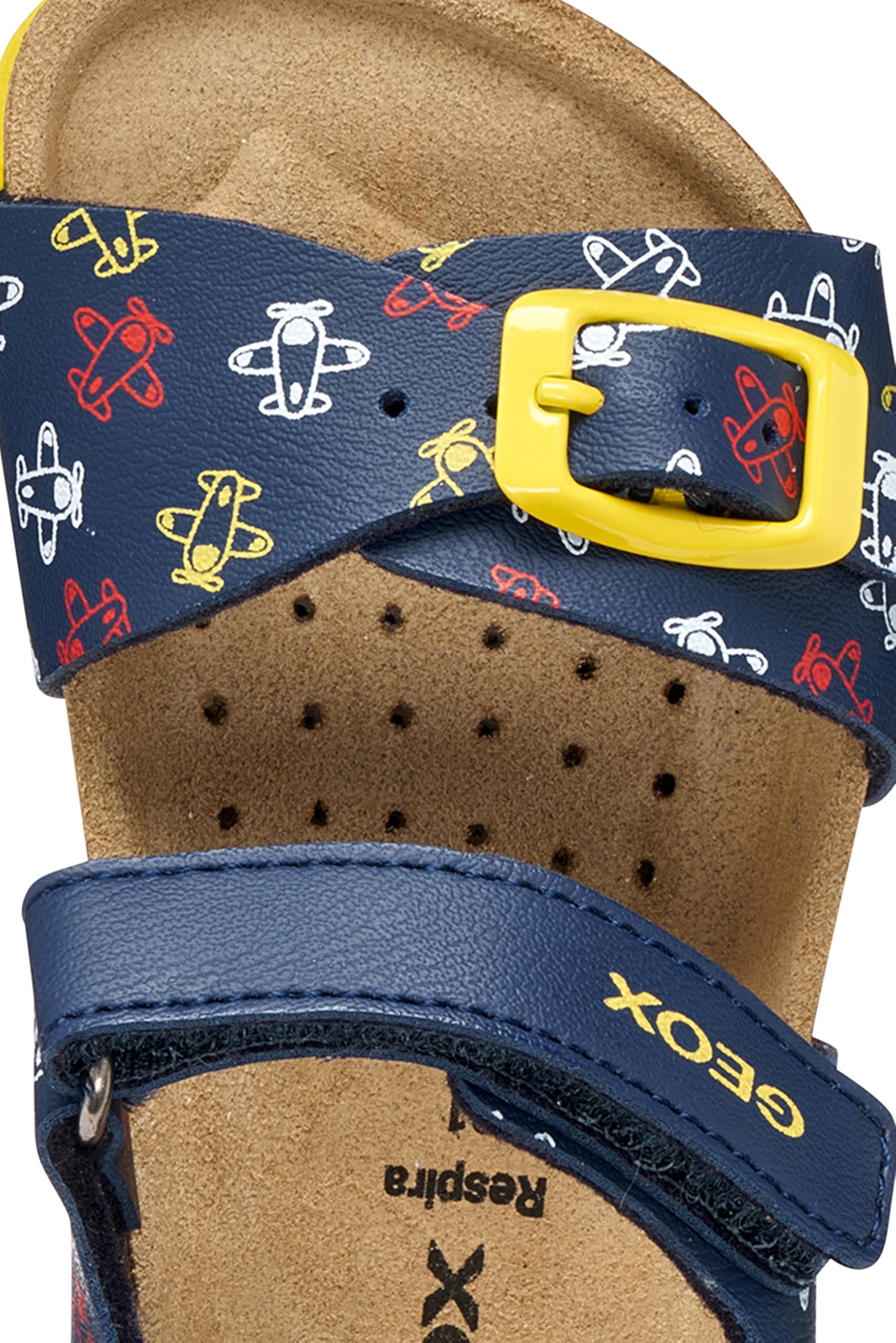 Geox Sandali da bambino B CHALKI Boy Navy/Yellow, 23 EU