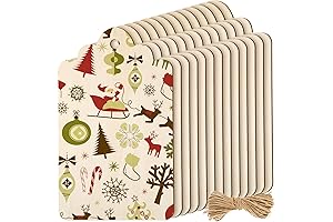 12 Inch Large Wooden Tags with Holes for DIY Crafts