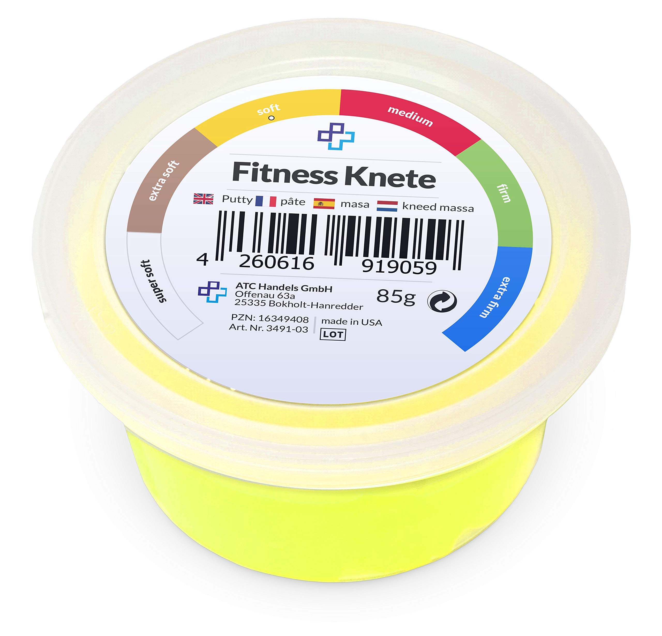 Fitness Clay 110 g Yellow Soft