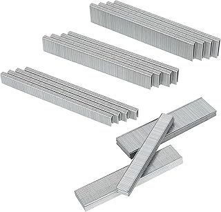 18 Gauge 4200PCS,1/4" Narrow Crown Staples (1/2",3/4",1")and Brad Nails (5/8",1",1-1/4"),18GA Nail Gun Nails Assorted, Suitable for Most Brand of 18 Gauge Pneumatic and Electric Brad Nailer