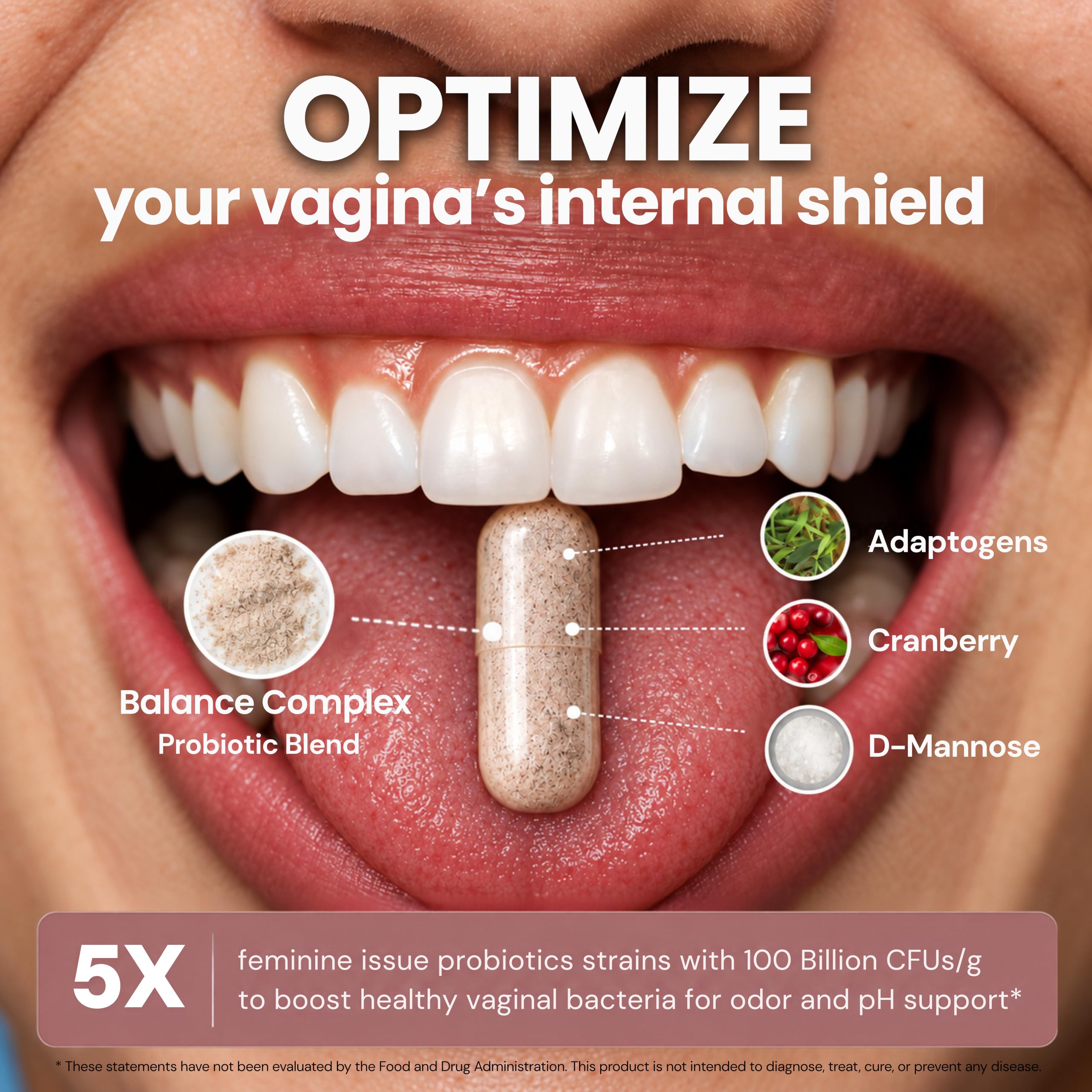 Balance Complex 17-in-1 Vaginal Probiotic, 100 Billion CFU, pH, Odor, Flora — Amazon image 6