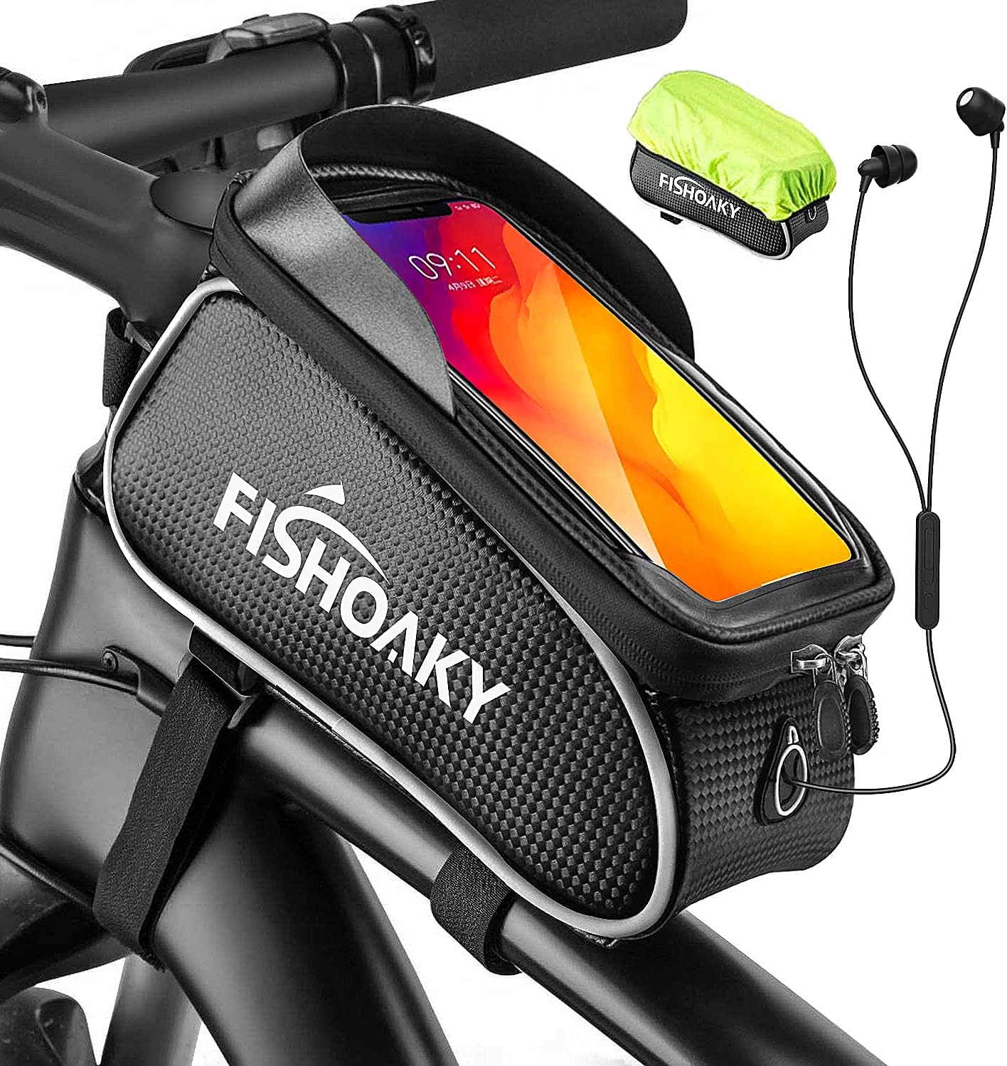 FISHOAKY Bike Front Frame Bags
