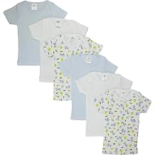 Bambini Girls Pastel Variety Short Sleeve Lap T-shirts 6 Pack