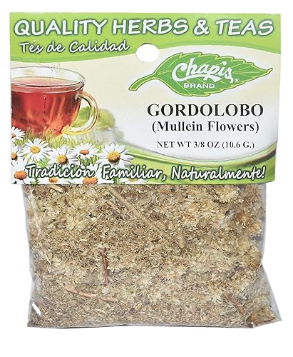 3 PIEZAS CHAPIS GORDOLOBO (MULLEIN FLORS) Peso neto 38 oz (10.6 g) 3, 6, 12 Paquetes