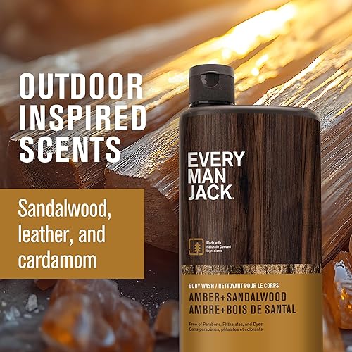 Miniatura 3 de Every Man Jack Nourishing Pacific Cypress - Gel de baño para hombre para todo tipo de piel, ingredientes derivados de forma natural, limpia e