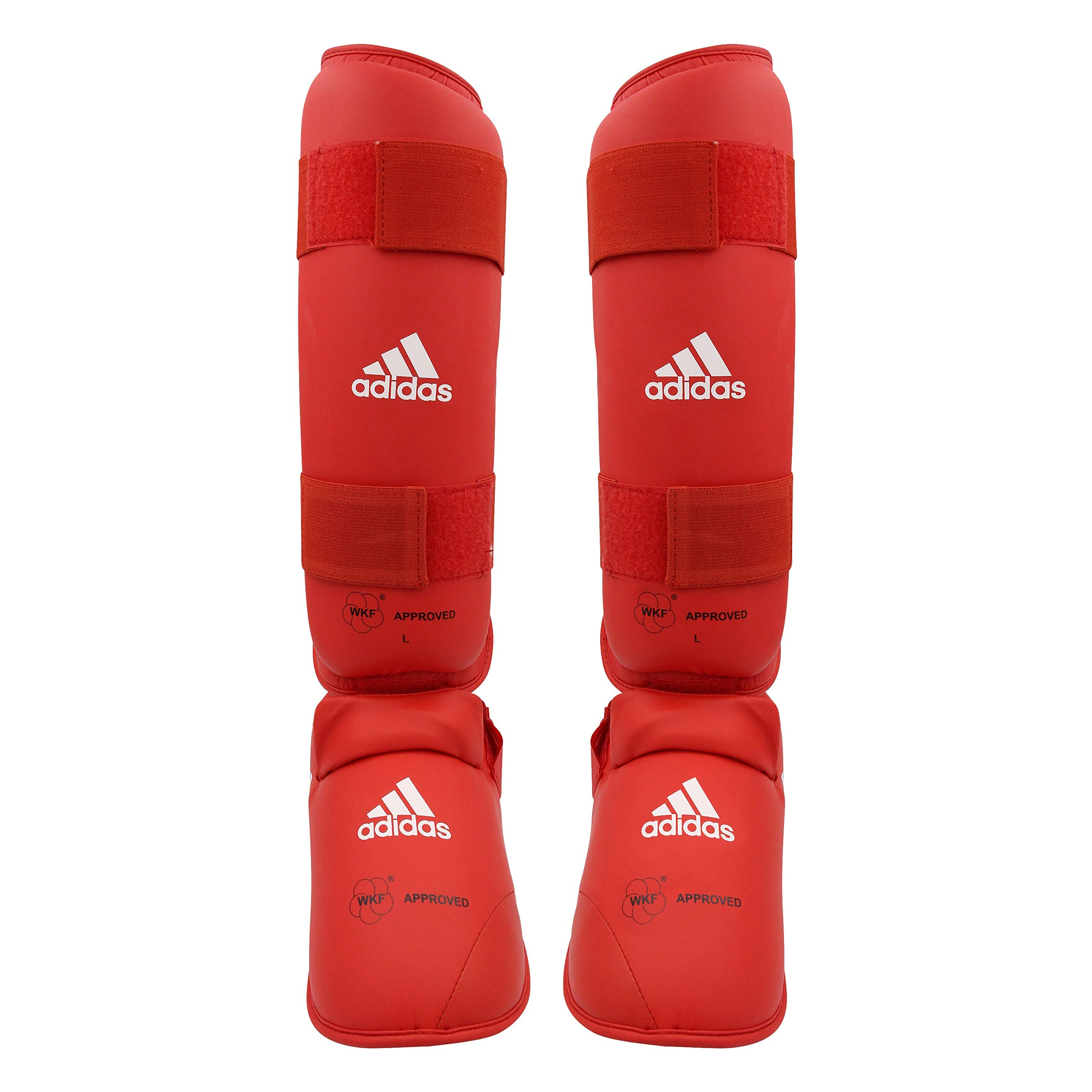 Shin and Removable Foot Protector - Red XL