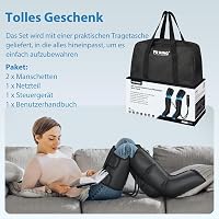 FIT KING 3-in-1 Láb Masszírozó Hőkezeléssel és Kompresszióval - Légnyomásos Terápia, Fájdalomcsillapítás, Vérkeringés Javítás 9