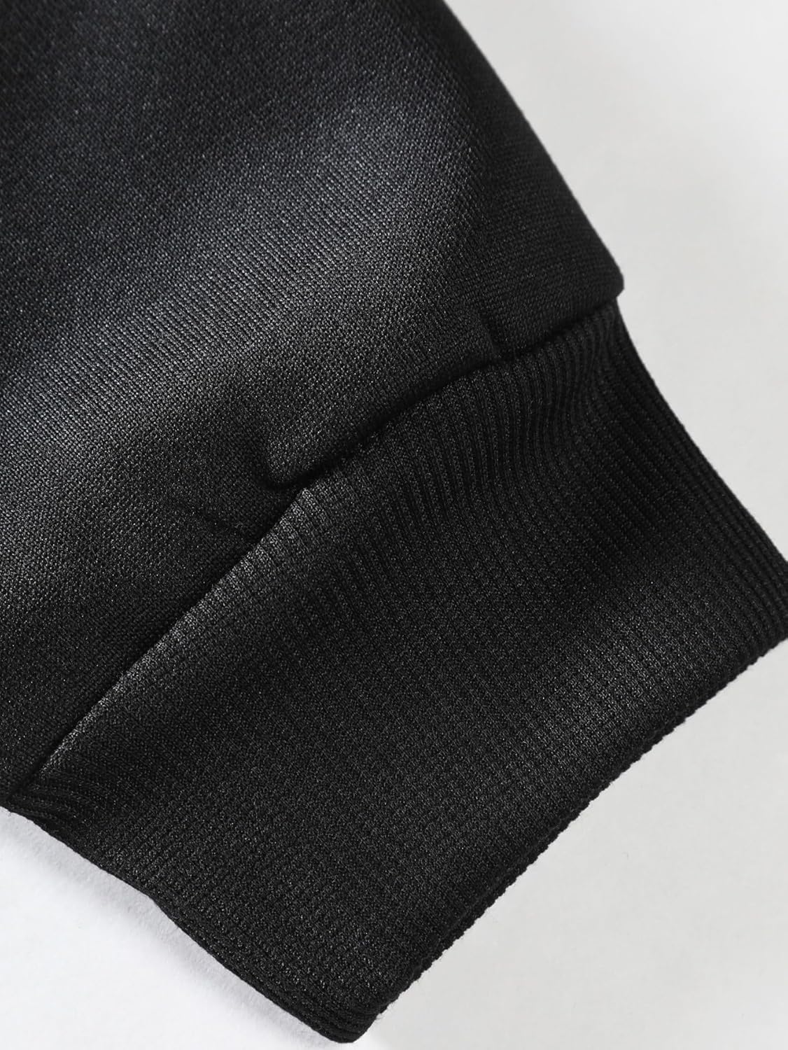 Floerns Men's Letter Print Long Sleeve Zip Up Hoodie Thermal Sweatshirt - Image 4