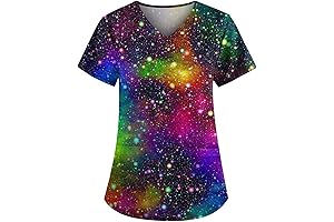 Women's Comfortable V-Neck Scrub Top: Your Pride in Performance