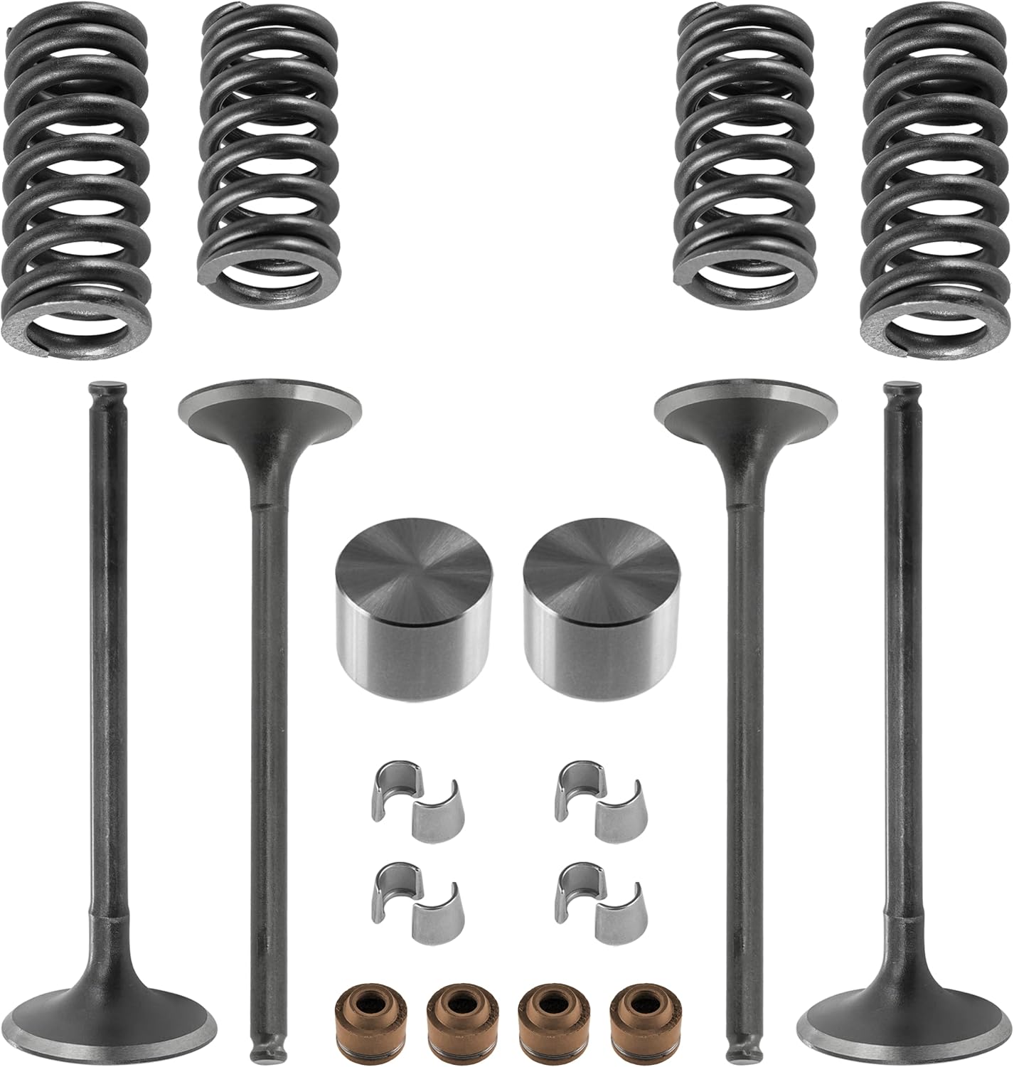 Caltric Engine Exhaust and Intake Valve Kit Compatible with Honda CRF150R CRF150RB 2007-2026