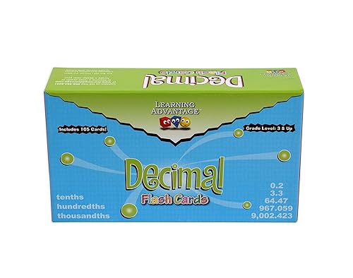 Miniatura 2 de Learning Advantage 8658 Tarjetas didácticas decimales