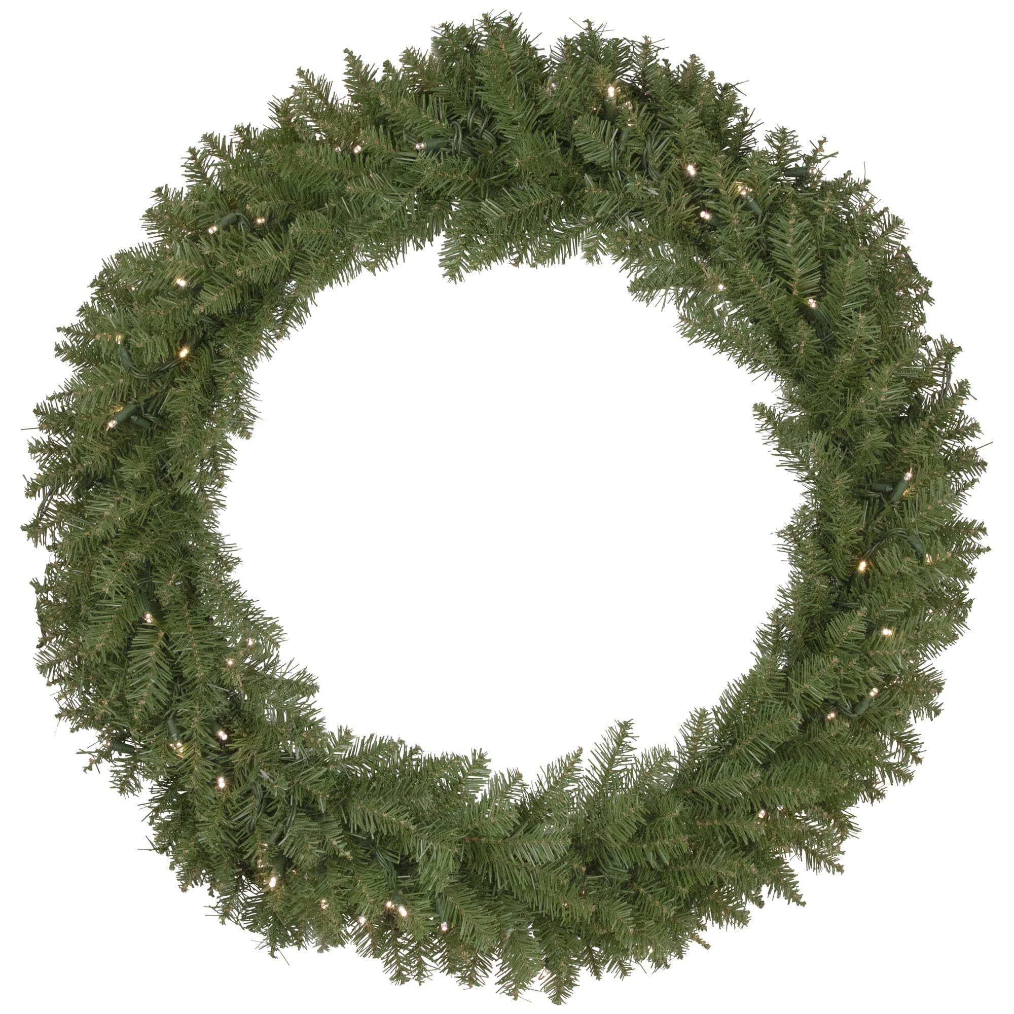 Northlight Pre-Lit Rockwood Pine Artificial Christmas Wreath - 36