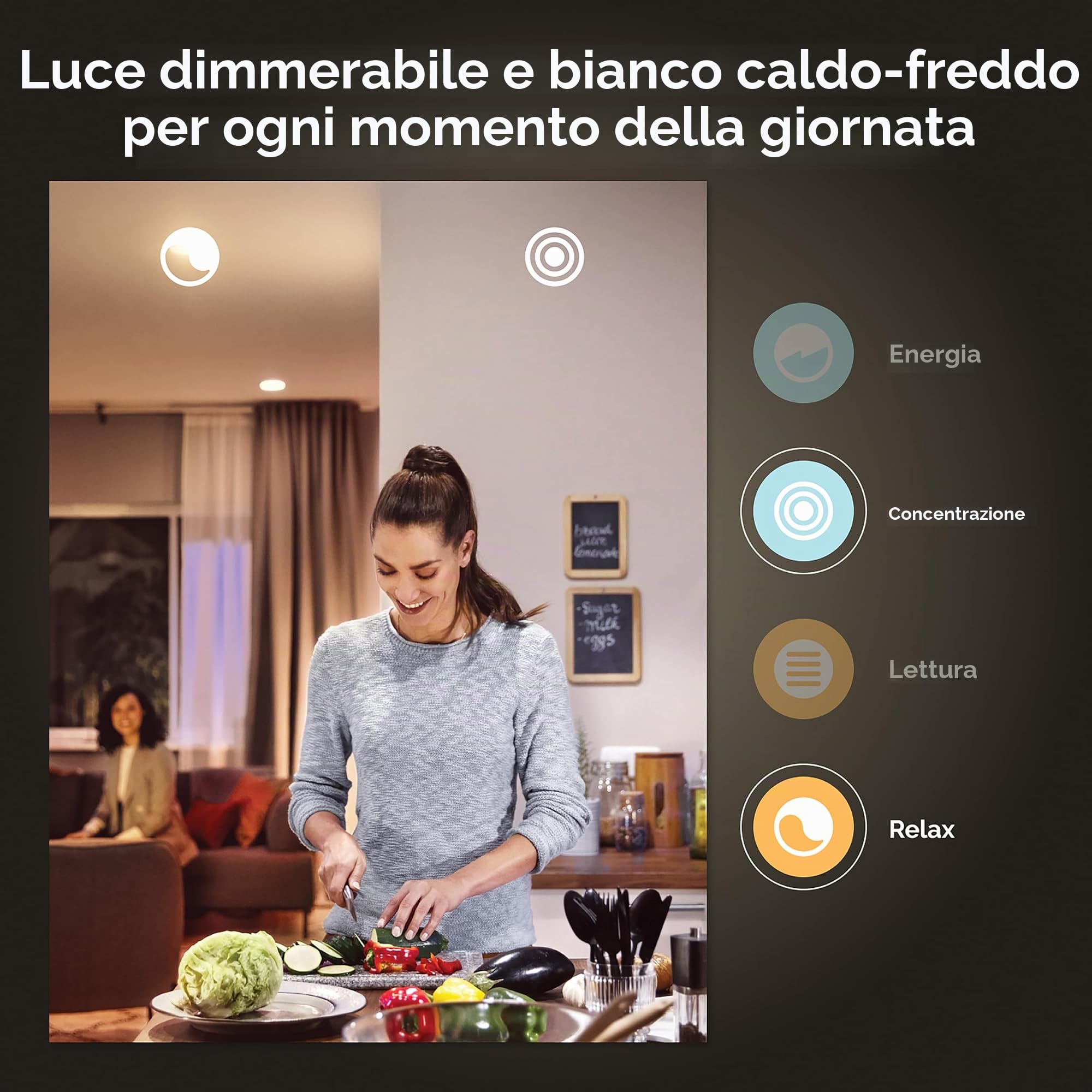 Philips Hue Centris, Faretti da soffitto, 4 luci, Bianco | Luce bianca e colorata, Smart LED, Dimmerabile, 16 milioni di colori, Controllo via app, Compatibile con Amazon Alexa