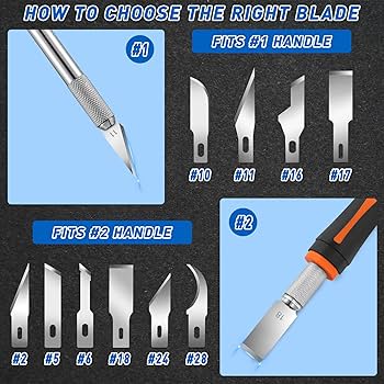 Amazon.com: DIYSELF 100 PCS Exacto Knife Blades, SK5 Carbon Steel