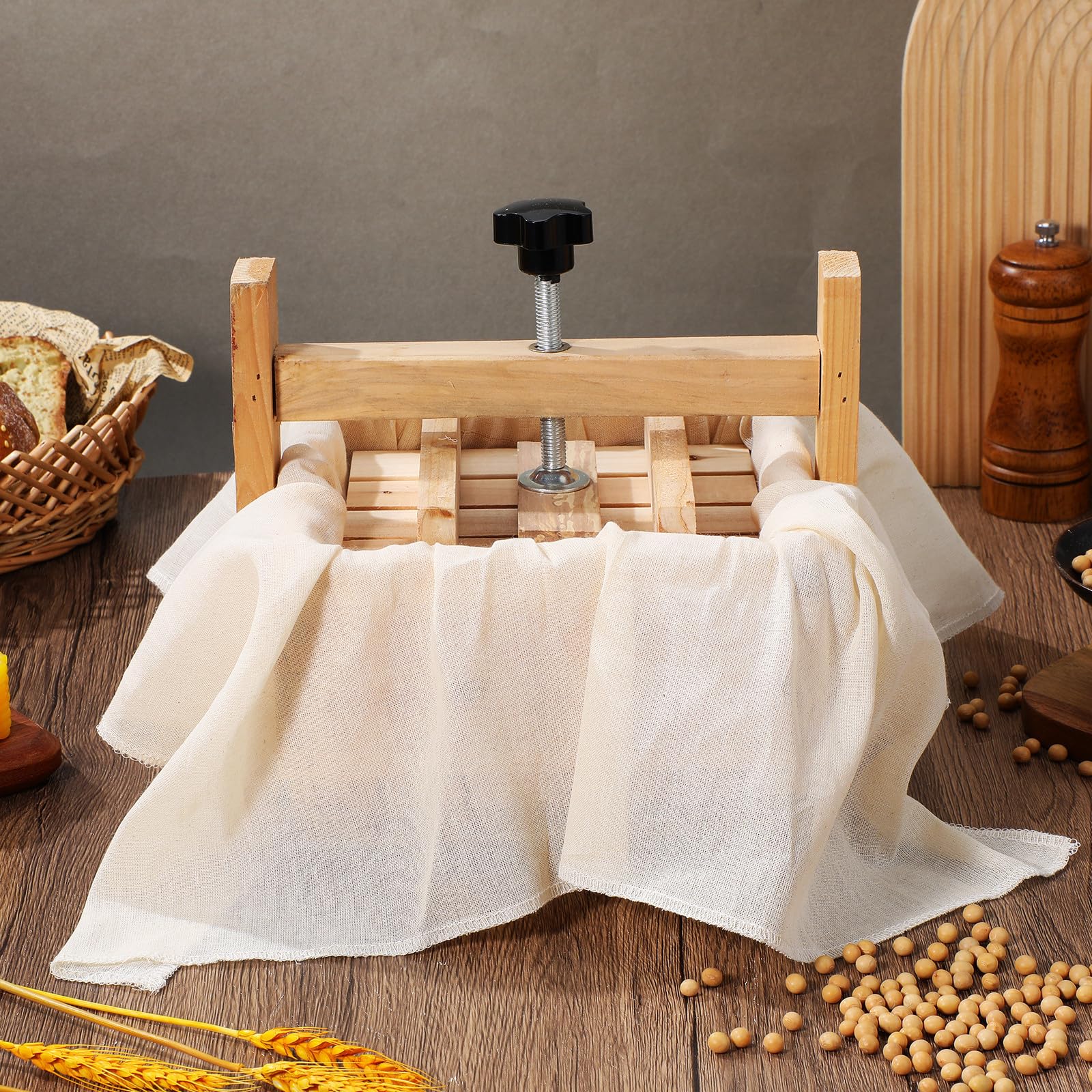 SHINEOFI Tofu Form mit Baumwollstoff für Hausgemachte Tofu Herstellung Einfache Entformung und Vielseitiges Kochen in Küche