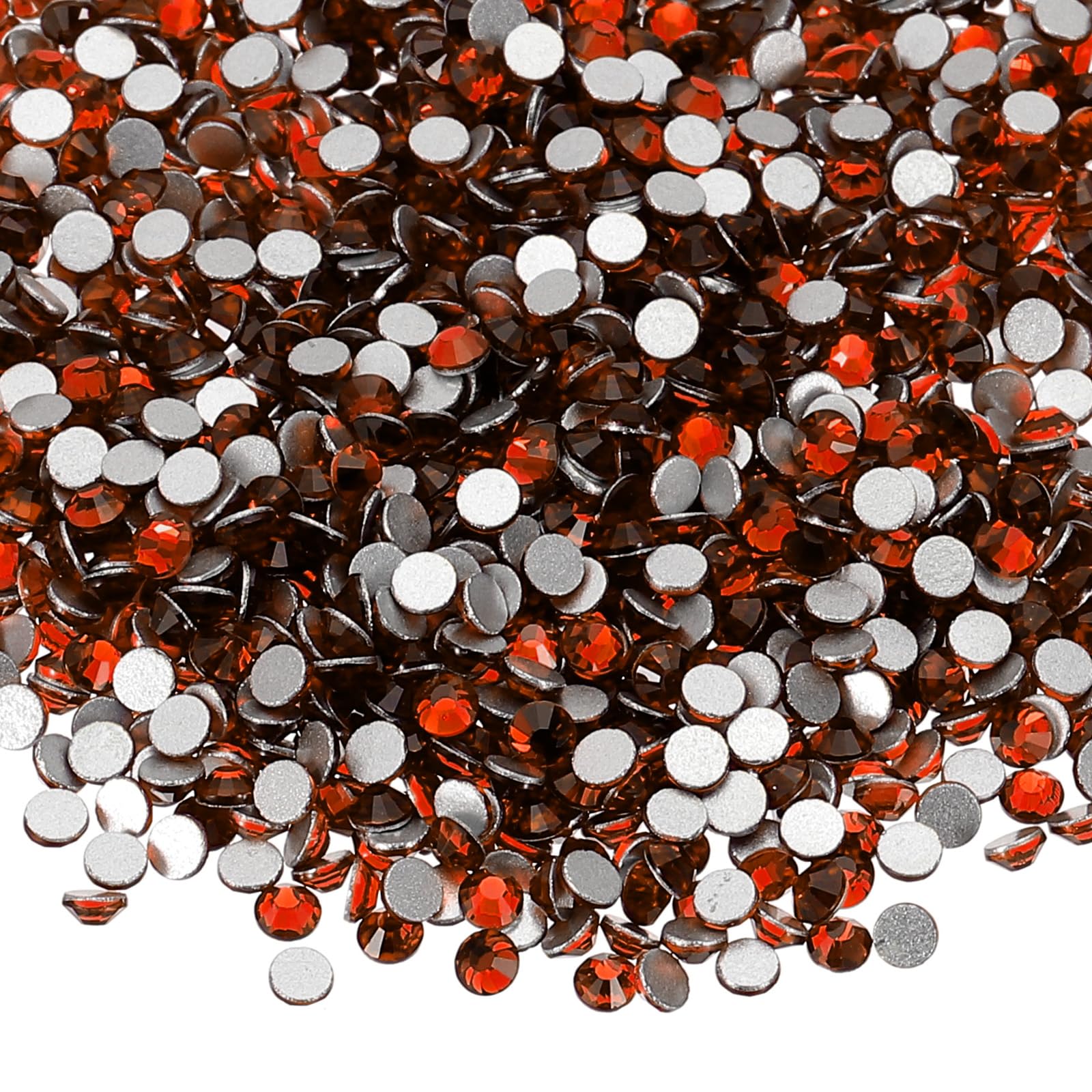 PATIKIL 4320Pcs SS6 Round Flatback Crystal 2.0-2.1mm Glass Rhinestones Gems Diamonds for DIY Crafts Clothes Shoes Nail Art Decoration