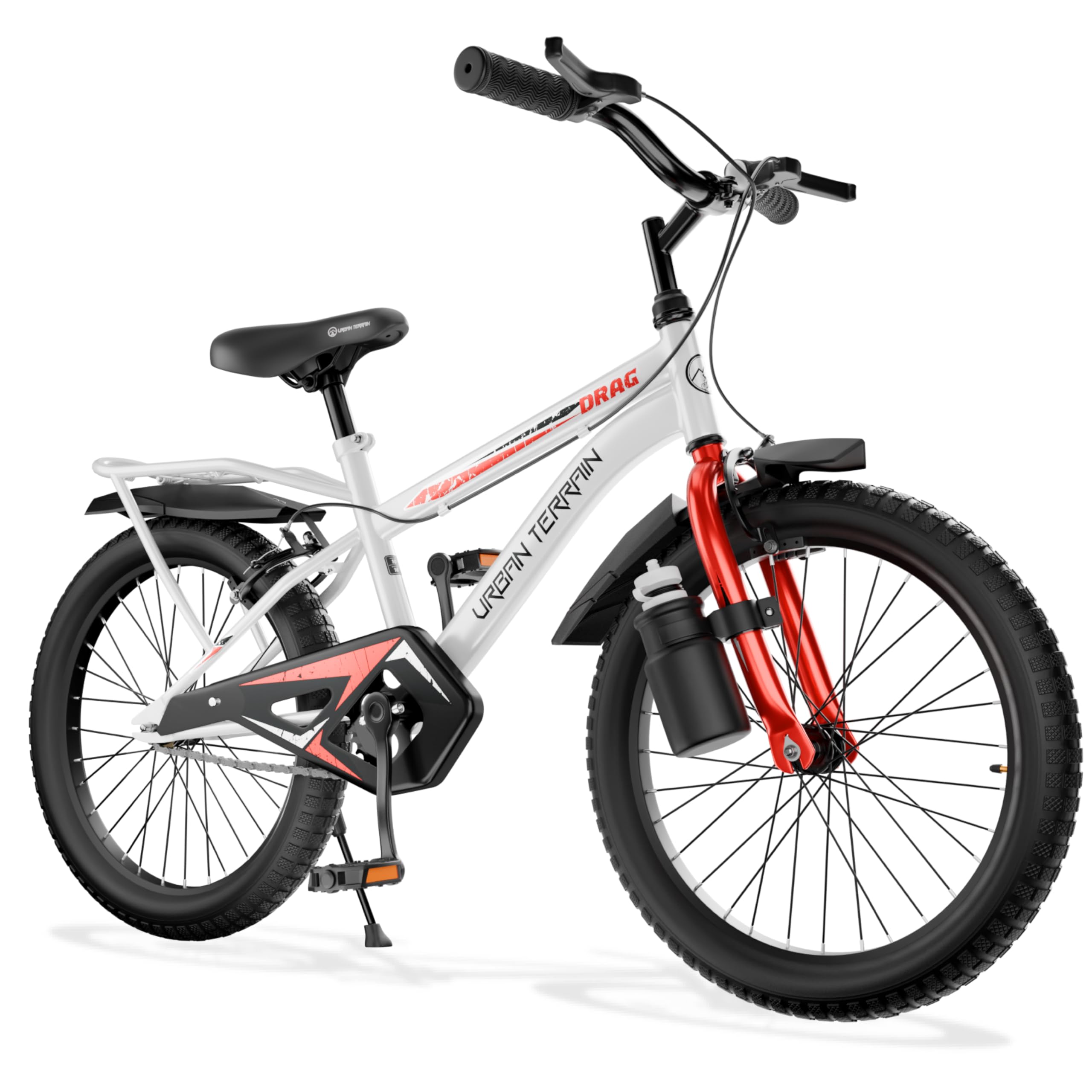 Urban Terrain Drag 16T Single Speed Kids Cycle, White-image-41