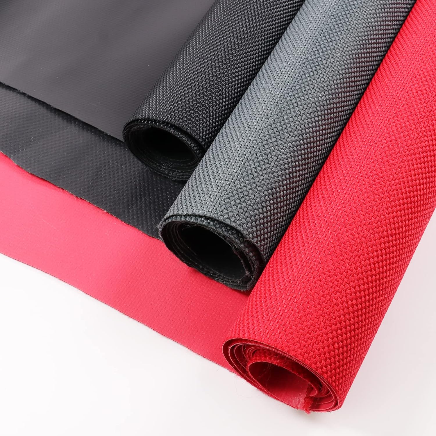 GlodWheel 1800Denier Marine Waterproof Canvas Fabric 60"×36" Heavy Duty Waterproof Canvas Material PVC Backing Tear-Resistant UV-Resistant for Outdoor Boat Tent Awning Cushion, Gray