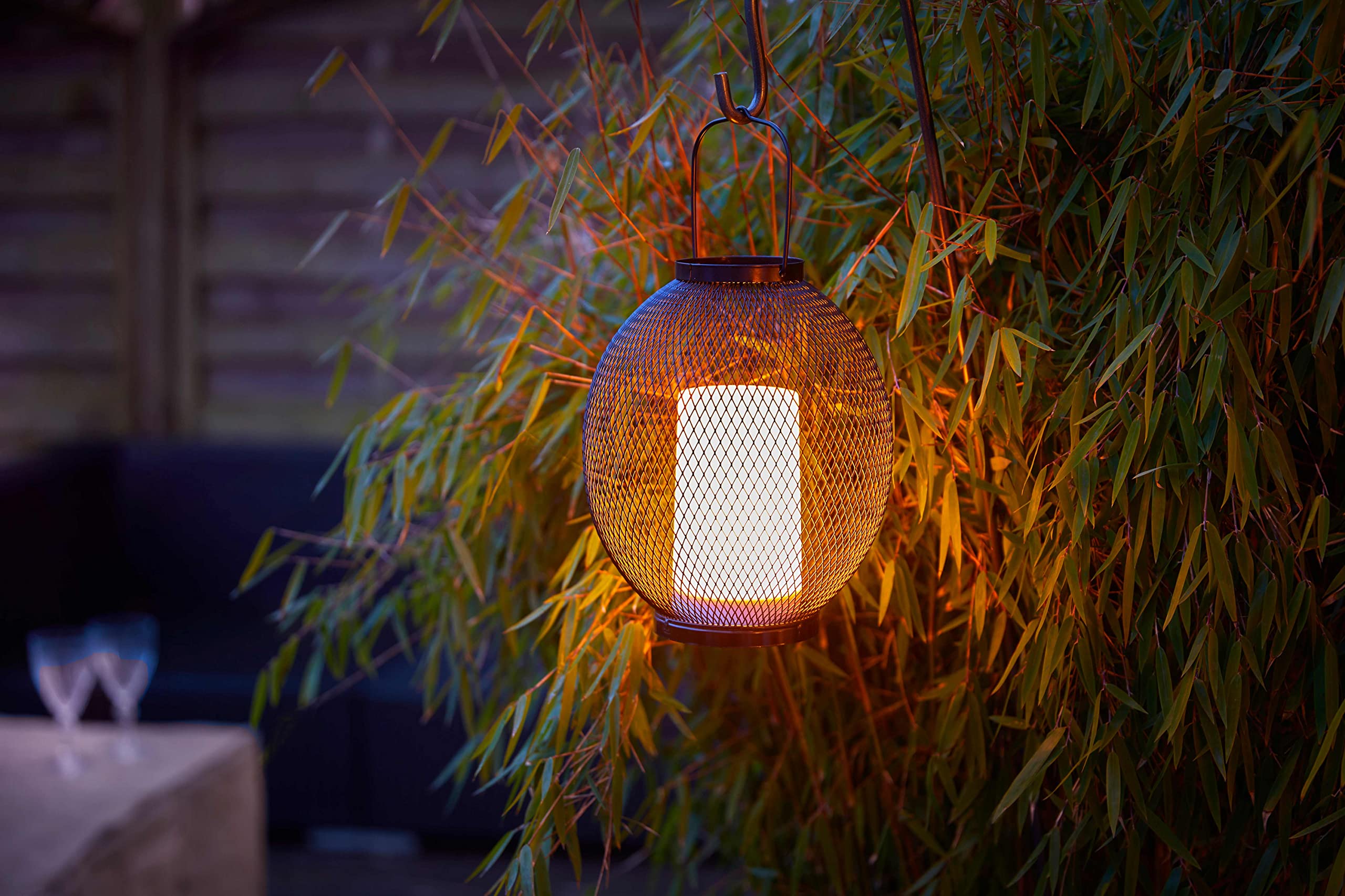 Northpoint LED Laterne Mit Timer - Metall, Flackerlicht Für Innen & Außen - Inkl. 3x AA Batterien