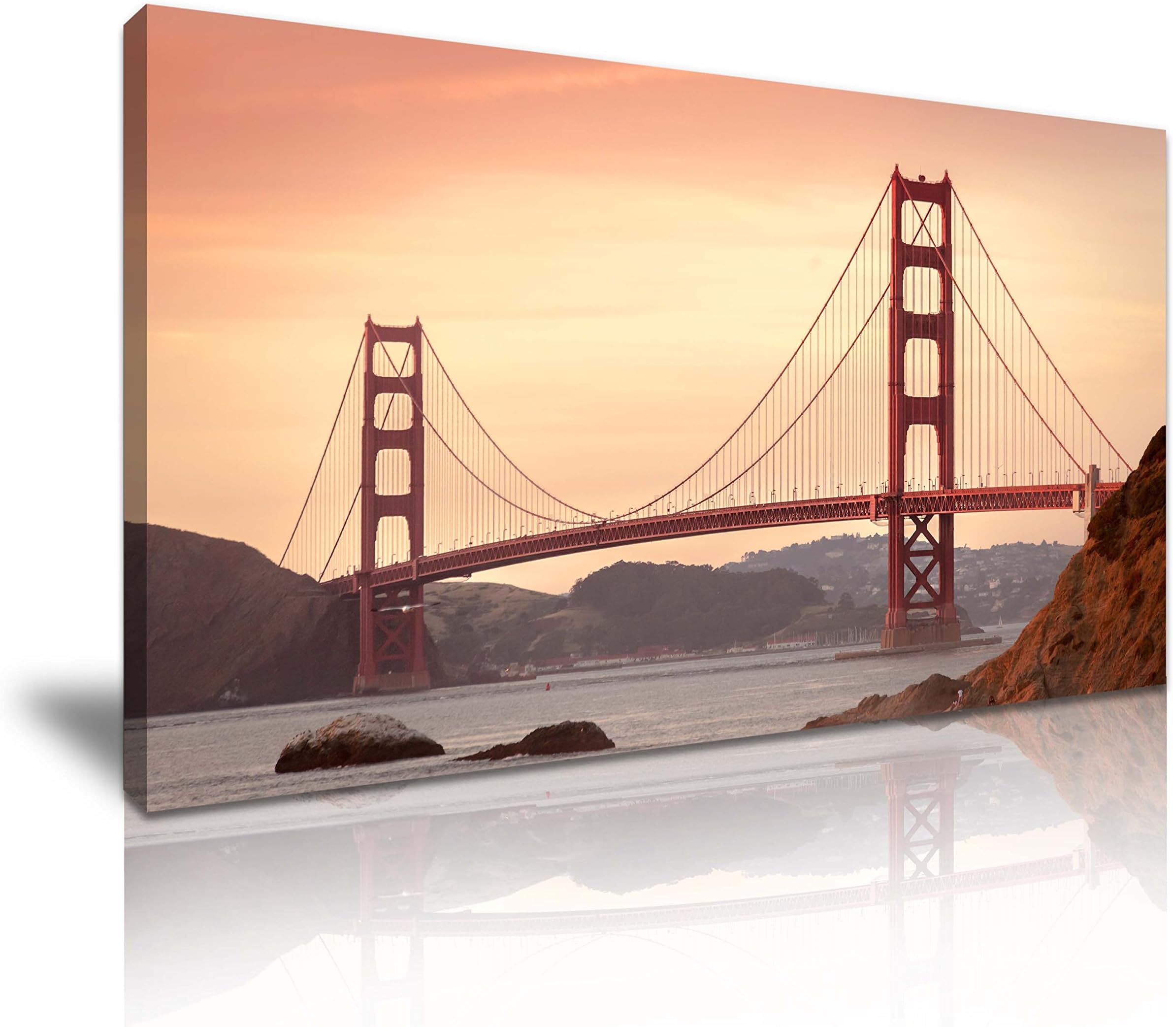 San Francisco Golden Gate Bridge Canvas Wall Art 60x30cm