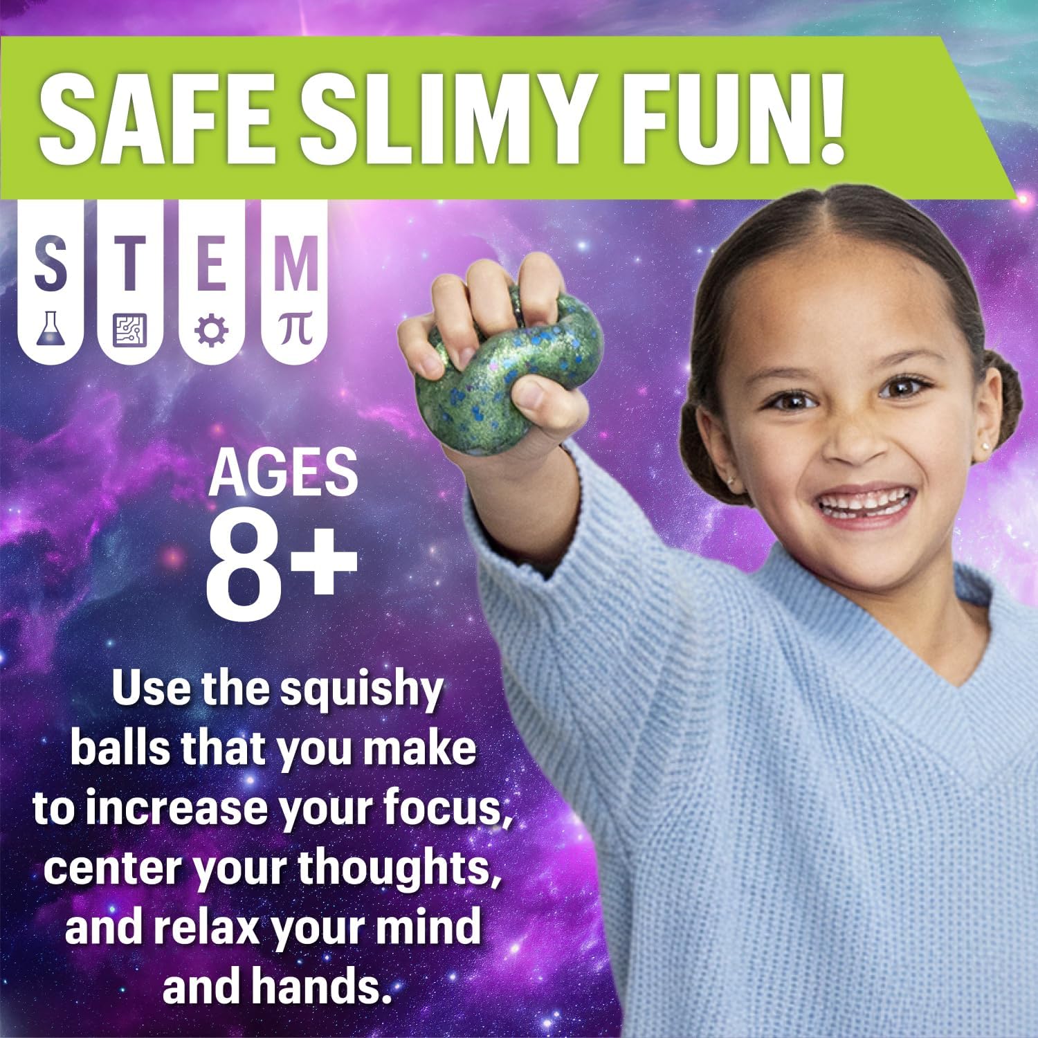NOVA Squishy Ball Lab by MindWare – Make Your Own Slime & Oobleck Stress Balls, Explore Polymers & Non-Newtonian Fluids, Hands-On STEM Chemistry Kit for Kids, Ages 8+