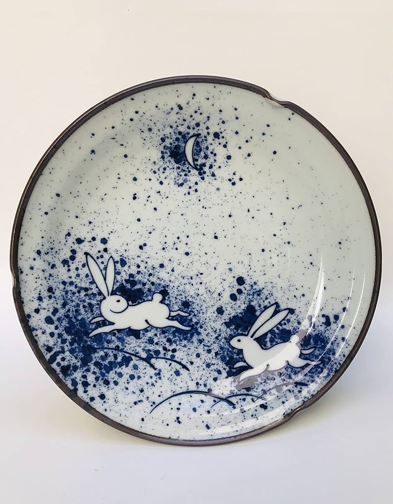 Lucky Rabbit Potteryのサーモンディナープレート Lucky Rabbit Potteryのサーモンディナープレート