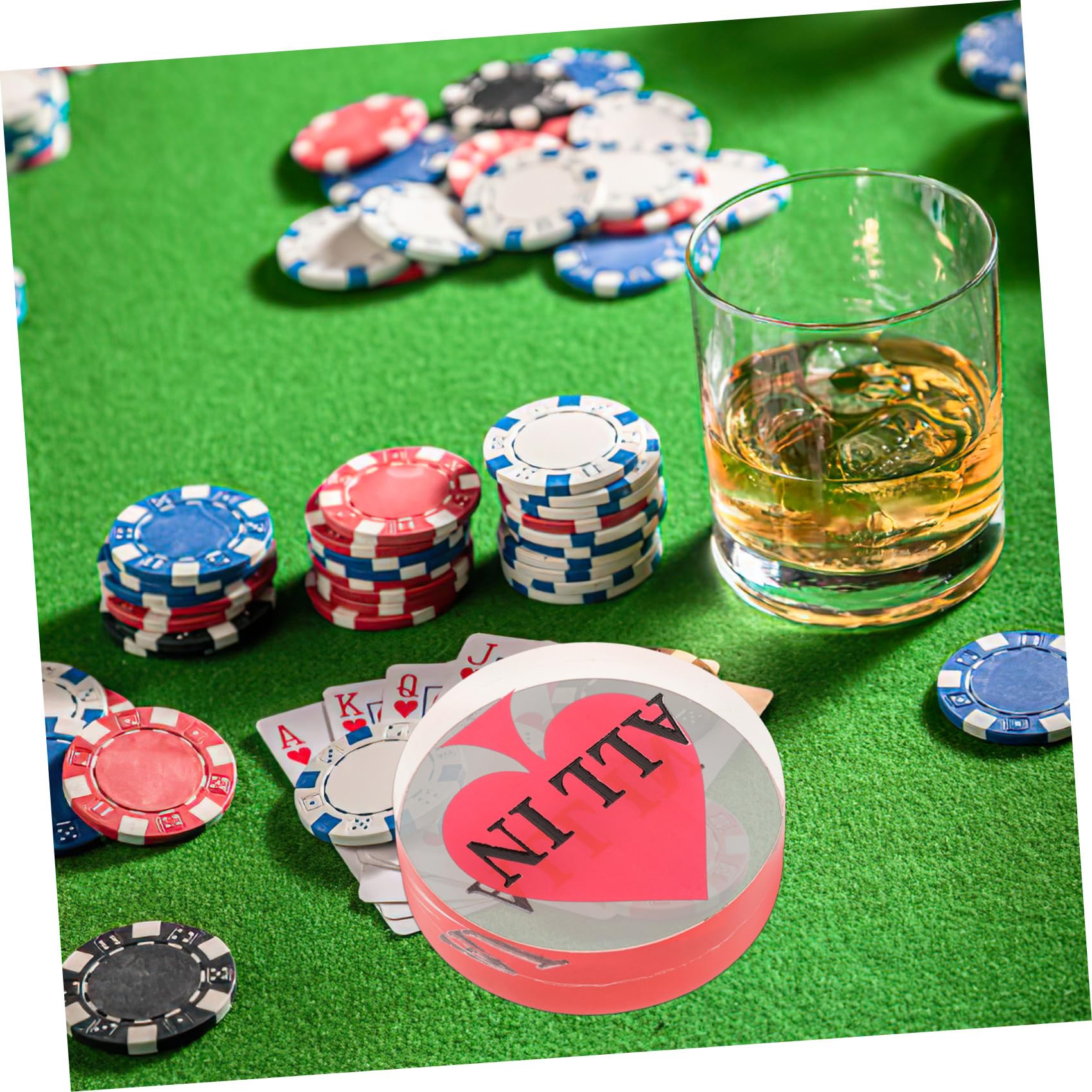 Toyvian 3pezzi Pulsante Dealer Acrilico Per Poker Accessorio Per Gioco Di Carte e Riutilizzabile Per e Giochi Da Tavolo Design Elegante e Funzionale
