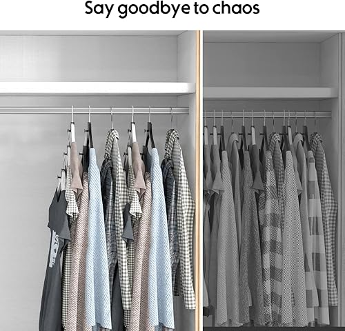 Miniatura 5 de rxgatrme 20 ganchos para colgar ropa, cardioides, gancho para colgar en cascada resistente para el armario del organizador, adecuado para todo tipo