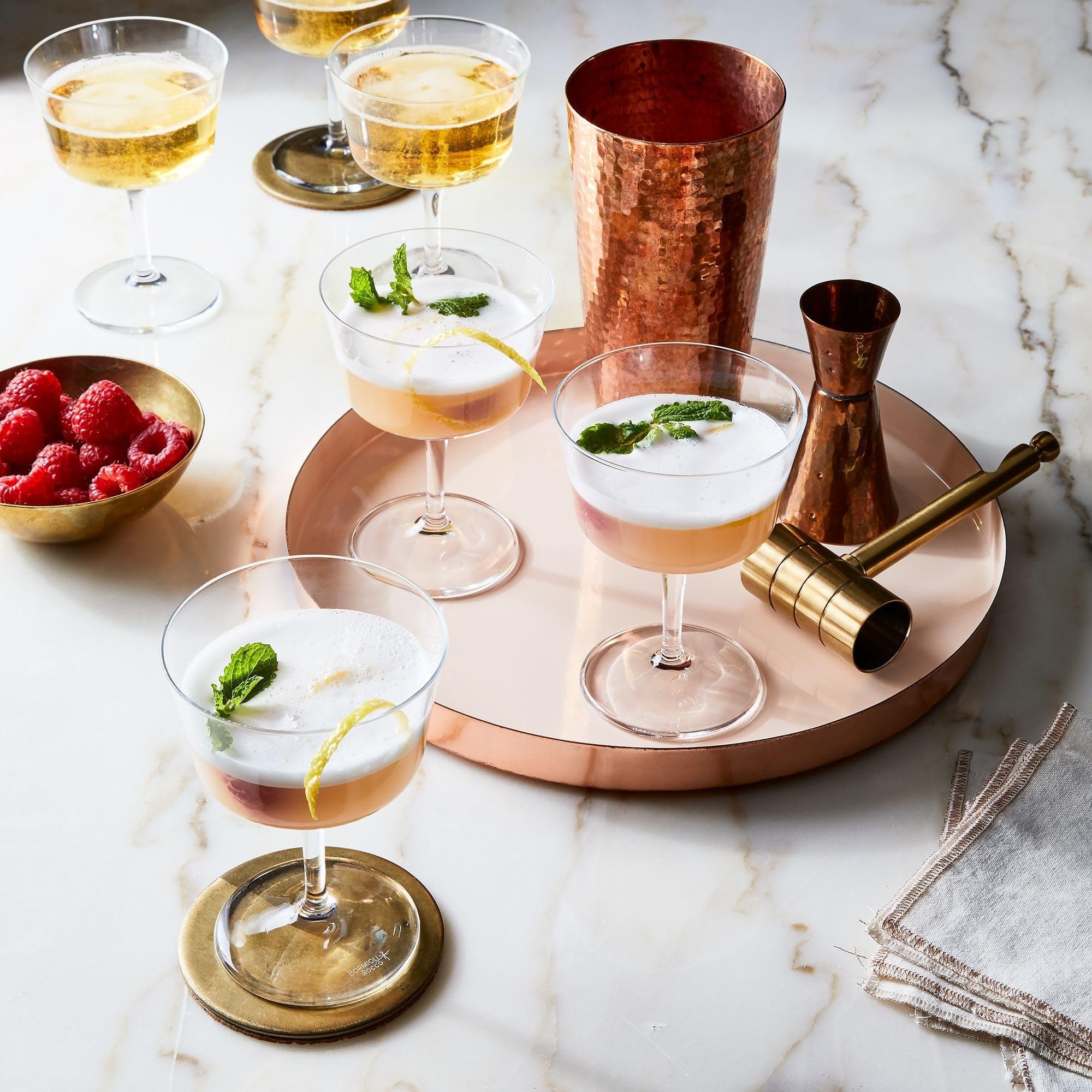 Bormioli Rocco 122114GRS021990 Bartender Novecento Fizz Cocktailglas, 213 ml, Glas, Transparent