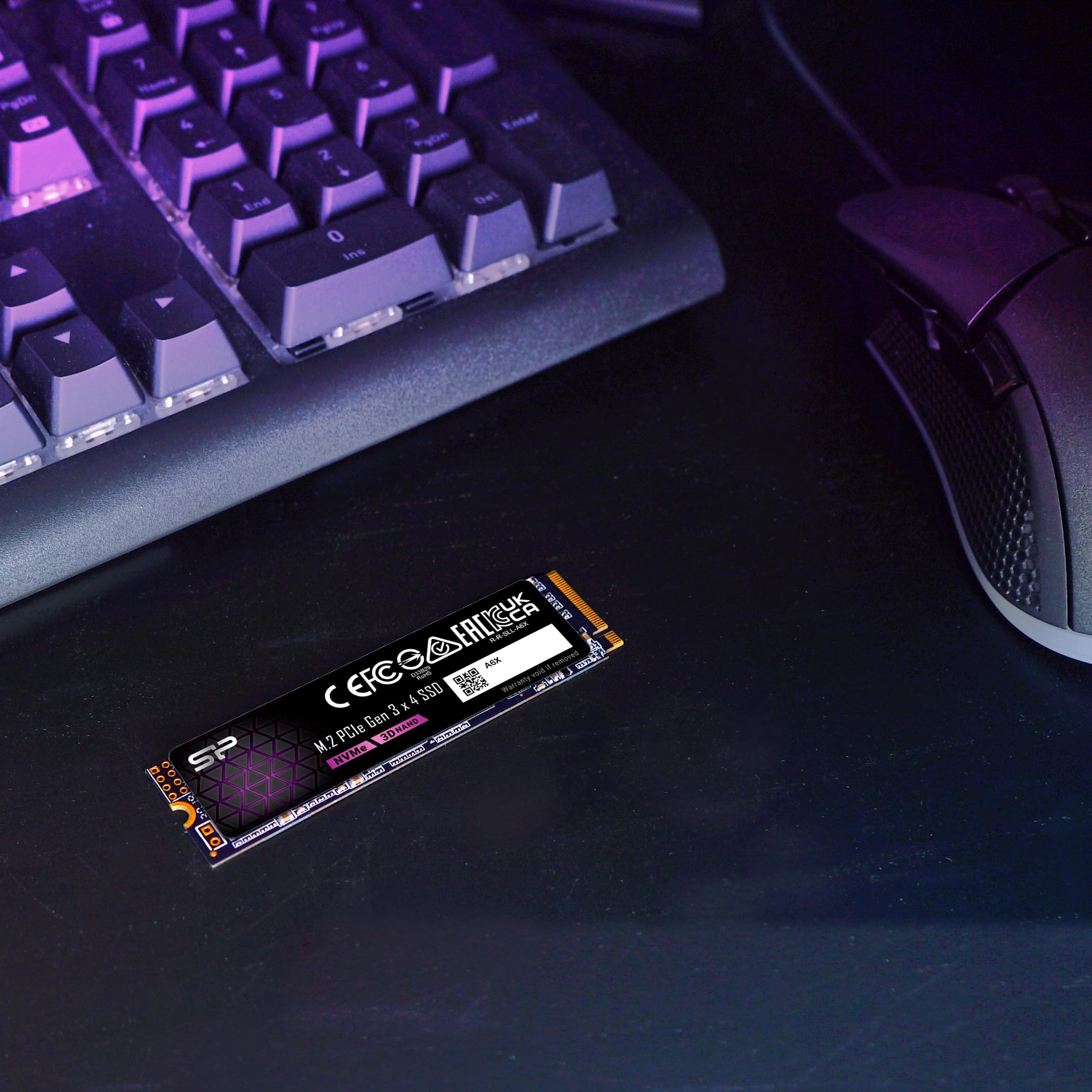 Silicon Power 256GB NVMe M.2 PCIe Gen3x4 2280 SSD (SP256GBP34A60M28AY)