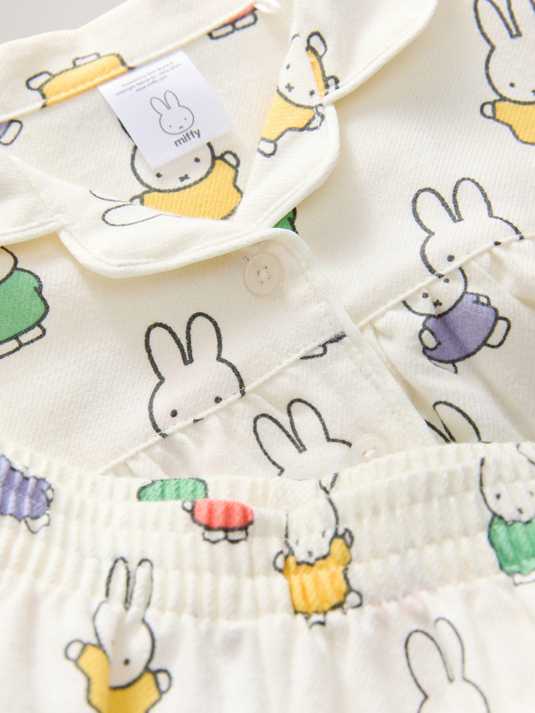 NEXT Ragazza Pigiama con Bottoni Miffy | Bambino, Standard, Mid Rise, Pull On, 100% cotone