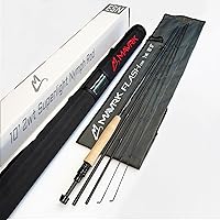 Vista 2 de M Avrk - Kit combinado de carrete de caña de pescar con mosca, caña de destello + carrete de enduro de 1/3 + línea de mosca Commander 3WF todo en uno