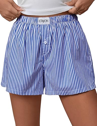 Lomon Womens Boxer Shorts Casual Summer Pajama Lounge Sleep Pj