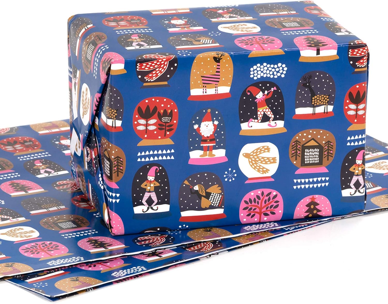 RUSPEPA XL Wrapping Paper Sheet Folded Flat 3 Sheets Christmas