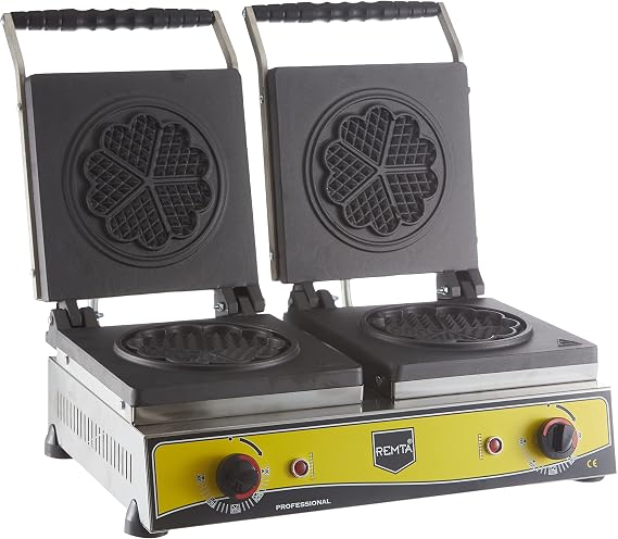 Remta Çiftli Çiçek Model Waffle Makinası Elektrikli