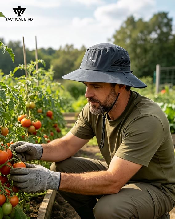 UPF 50 Boonie Hat -Sun Protection Cap, Fishing, Beach & Hiking Hat, Paddling, Rowing, Kayaking Hats for Men