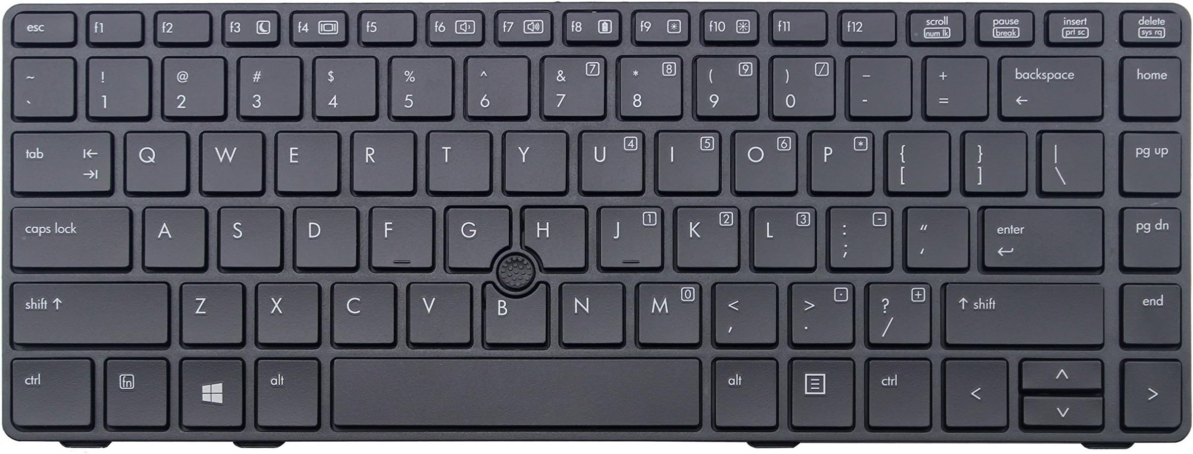 FEBNISCTE Keyboard for HP Elitebook 8460P 8460W ProBook 6460b 6465b Series Laptop Black US Keyboard